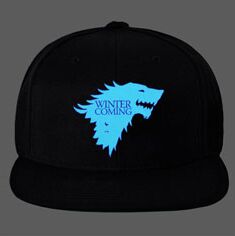 6 designs movie Game of Thrones Noctilucent Anime Wolf Snapback cartoon Cap Baseball Hip Gop Gorra Visor Cappelli skateboard - Wolfmall