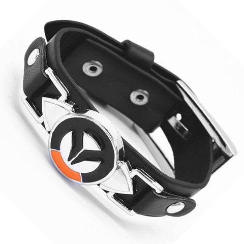 Tokyo Animation Final Fantasy VII 7 Cloud Wolf Wristband Cosploy Bracelets Advent Children Black Leather Bracelet Men Jewelry - Wolfmall