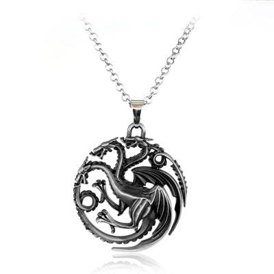 Game of Thrones Stark family lion wolf dragon deer Lannister Targaryen Stark Baratheon Arryn Greyjoy family members necklace - Wolfmall
