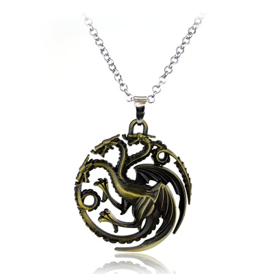 Game of Thrones Stark family lion wolf dragon deer Lannister Targaryen Stark Baratheon Arryn Greyjoy family members necklace - Wolfmall