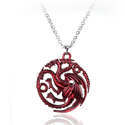 Game of Thrones Stark family lion wolf dragon deer Lannister Targaryen Stark Baratheon Arryn Greyjoy family members necklace - Wolfmall
