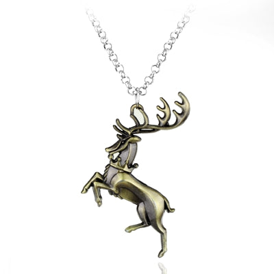 Game of Thrones Stark family lion wolf dragon deer Lannister Targaryen Stark Baratheon Arryn Greyjoy family members necklace - Wolfmall