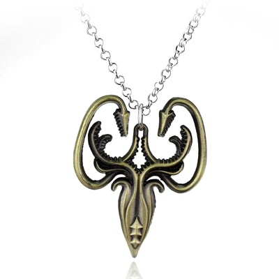 Game of Thrones Stark family lion wolf dragon deer Lannister Targaryen Stark Baratheon Arryn Greyjoy family members necklace - Wolfmall