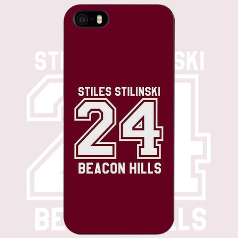 Teen Wolf Stilinski 24 Black Plastic Case Cover Shell for iPhone Apple 4 4s 5 5s SE 5c 6 6s 7 Plus - Wolfmall