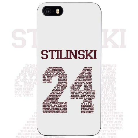 Teen Wolf Stilinski 24 Black Plastic Case Cover Shell for iPhone Apple 4 4s 5 5s SE 5c 6 6s 7 Plus - Wolfmall