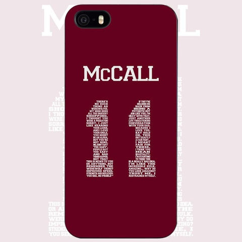 Teen Wolf Stilinski 24 Black Plastic Case Cover Shell for iPhone Apple 4 4s 5 5s SE 5c 6 6s 7 Plus - Wolfmall