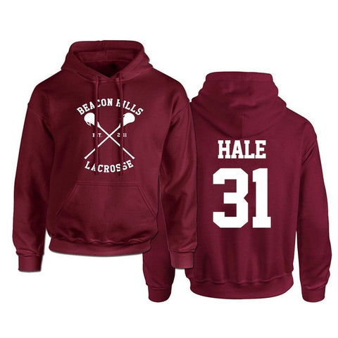 Beacon Hills Lacrosse Logo Wolf hoodie TeenWolf Stiles Stilinski Teen Hoody Men's Boy Adult Clothing Sweatshirt Plus Size - Wolfmall