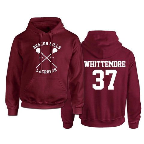Beacon Hills Lacrosse Logo Wolf hoodie TeenWolf Stiles Stilinski Teen Hoody Men's Boy Adult Clothing Sweatshirt Plus Size - Wolfmall