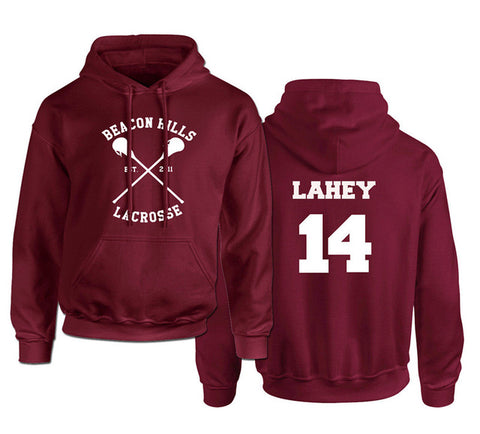 Beacon Hills Lacrosse Logo Wolf hoodie TeenWolf Stiles Stilinski Teen Hoody Men's Boy Adult Clothing Sweatshirt Plus Size - Wolfmall