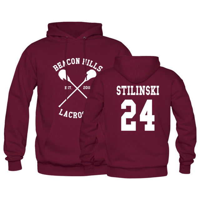 Beacon Hills Lacrosse Logo Wolf hoodie TeenWolf Stiles Stilinski Teen Hoody Men's Boy Adult Clothing Sweatshirt Plus Size - Wolfmall