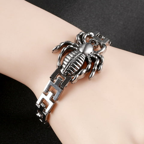 New Arrival Men Stainless Steel Bracelet Byzantine Style Men Jewelry Accessories Male Leopard Wolf Head Charm Wristband pulseira - Wolfmall