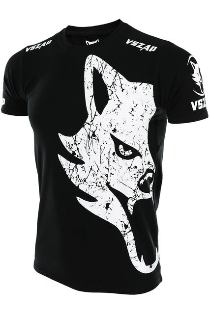 MMA Jerseys VSZAP GIANT classic mma t shirt rashguard muay thai shirt fighting giant T-shirt wind Wolf cotton Elasticity - Wolfmall