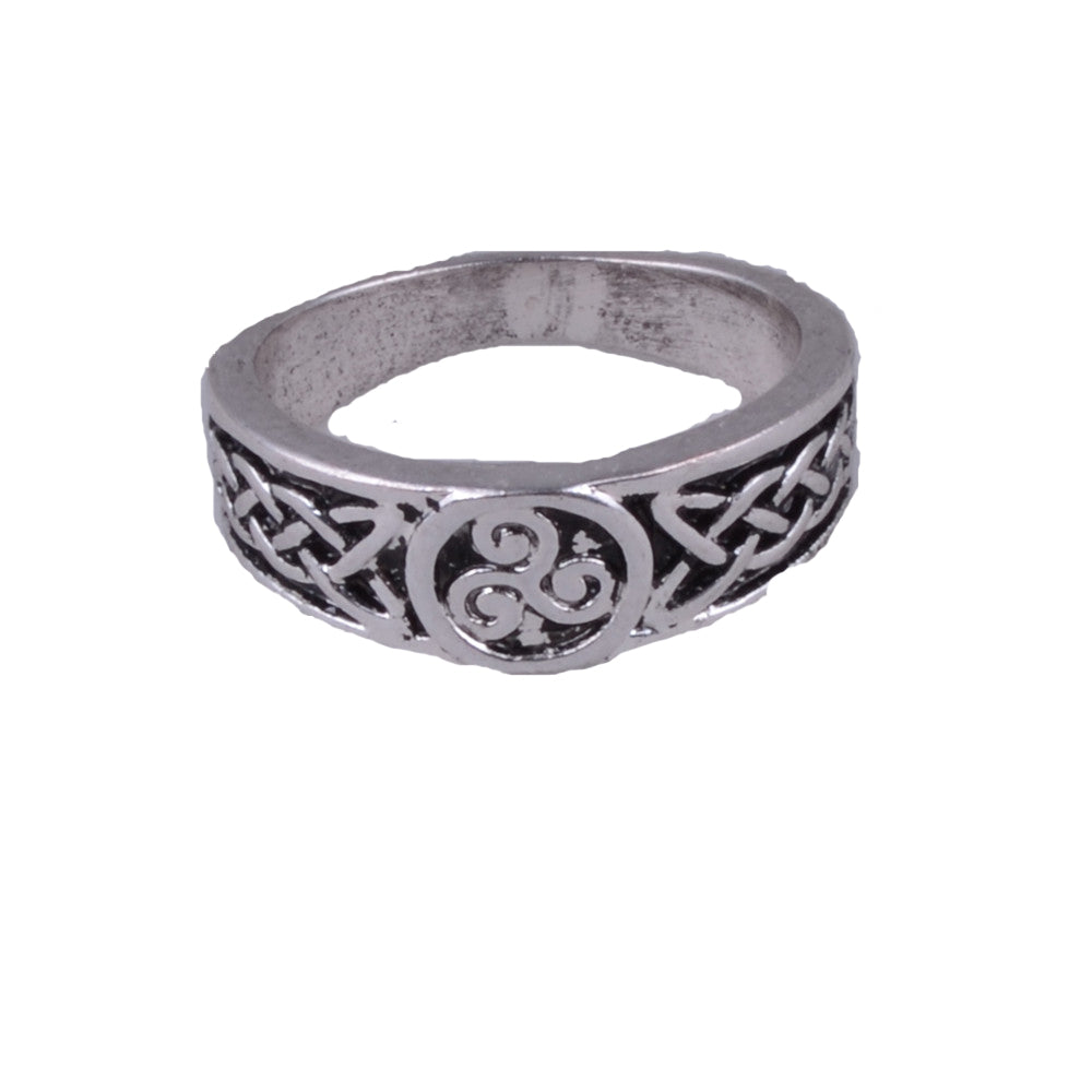 Dawapara Triskelion Knotwork Teen Wolf Triskele Ring One Punk Rock Rings For Men Or Women - Wolfmall