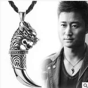Punk Fashion Brave Men Wolf Tooth Spike Pendant Necklaces Men Personality Male Necklace Jewelry for Friends Gift free shipping - Wolfmall