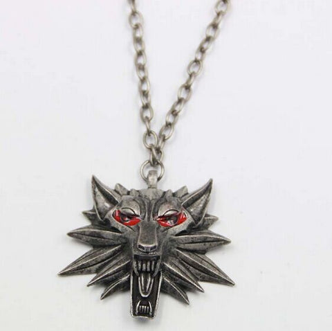 ZOSHI Hot Sale 3 Medallion Pendant Wizard Witcher Wild Hunt 3 Figure Game Wolf Head Necklace For Men - Wolfmall