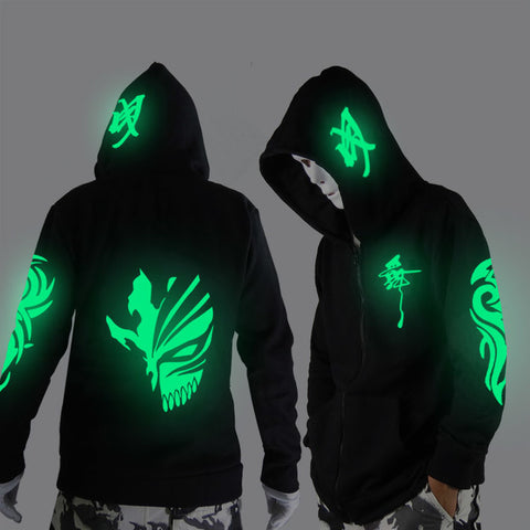 Noctilucent long-sleeved jacket clothes loose coat and students fashion clothing dance night shining clothing ghost dance - Wolfmall
