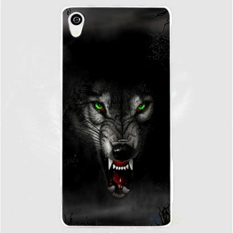 The Wolf White Phone Case Cover for Sony Xperia Z1 Z2 Z3 Z4 Z5 M4 Aqua C4 XA XZ E4 E5 L36H - Wolfmall