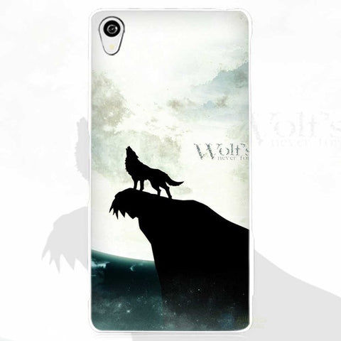 The Wolf White Phone Case Cover for Sony Xperia Z1 Z2 Z3 Z4 Z5 M4 Aqua C4 XA XZ E4 E5 L36H - Wolfmall