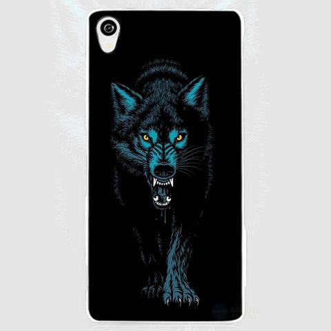 The Wolf White Phone Case Cover for Sony Xperia Z1 Z2 Z3 Z4 Z5 M4 Aqua C4 XA XZ E4 E5 L36H - Wolfmall