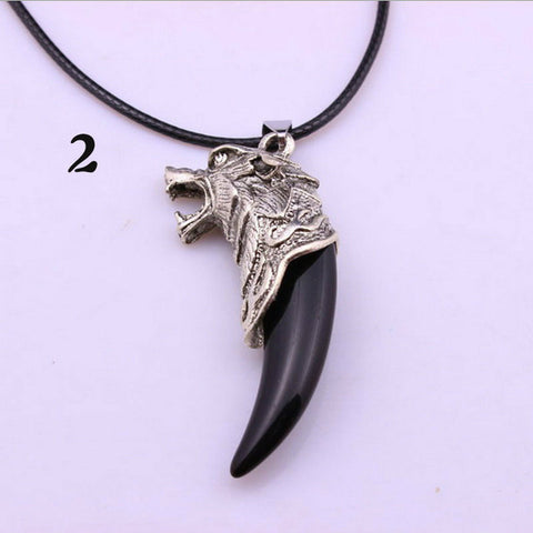 Hot Wolf Tooth Tooth Design Necklace Cool Man/Boy Titanium Steel Domineering Animal Courage Pendant Free Shipping - Wolfmall