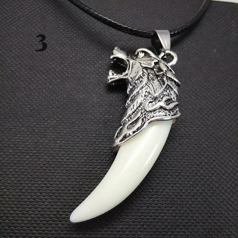 Hot Wolf Tooth Tooth Design Necklace Cool Man/Boy Titanium Steel Domineering Animal Courage Pendant Free Shipping - Wolfmall