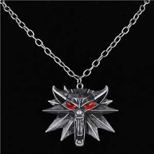 Top quality the Witcher pendant 2016 medallion wizard wolf 3 Medallion Pendant Necklace Wolf Head Necklace Woman  U Pick Color - Wolfmall