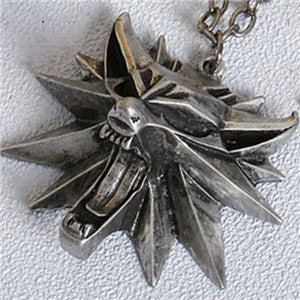 Top quality the Witcher pendant 2016 medallion wizard wolf 3 Medallion Pendant Necklace Wolf Head Necklace Woman  U Pick Color - Wolfmall