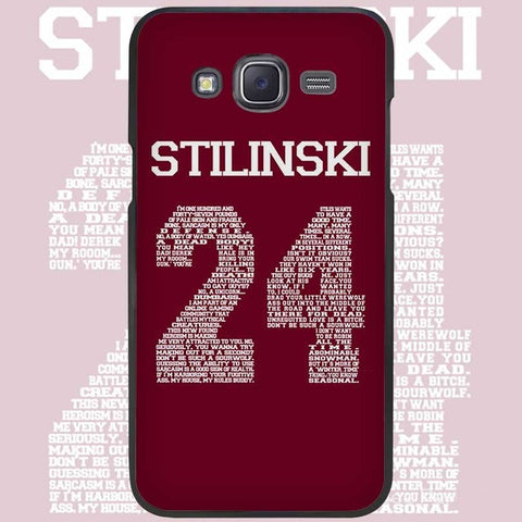 Teen Wolf Stilinski 24 Black Case Cover Shell Protective for Samsung Galaxy J1 J2 J3 J5 J7 2016 2017 - Wolfmall