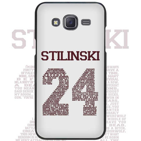 Teen Wolf Stilinski 24 Black Case Cover Shell Protective for Samsung Galaxy J1 J2 J3 J5 J7 2016 2017 - Wolfmall