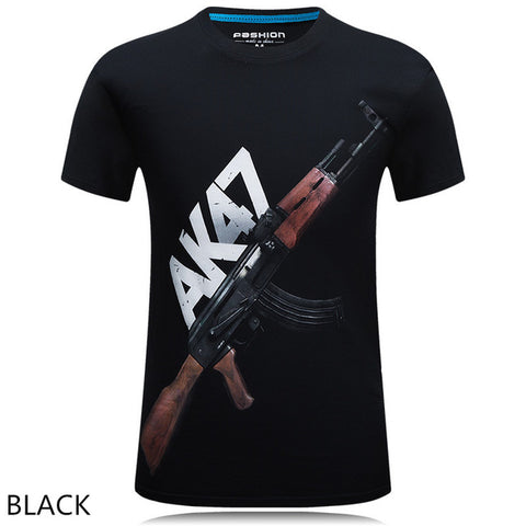 Men Hip Hop T Shirt 2016 The New 3d Printed White tiger / snake / skull and wolf/Indian wolf/ T Shirts male  Brand Clothing - Wolfmall