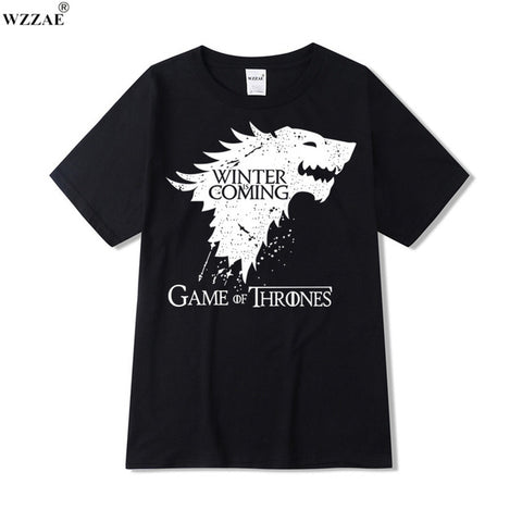 WZZAE 2017 New Fashion The North Remembers Blood Wolf T Shirt Men's Novelty Game of Thrones Tshirt High Quality Hipster Tee Tops - Wolfmall