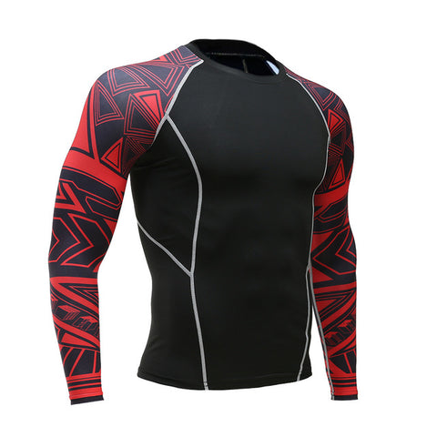 Mens Compression Shirts 3D Teen Wolf Jerseys Long Sleeve T Shirt Fitness Men Lycra MMA Crossfit T-Shirts Tights Brand Clothing - Wolfmall