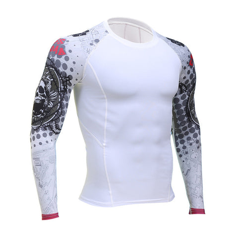 Mens Compression Shirts 3D Teen Wolf Jerseys Long Sleeve T Shirt Fitness Men Lycra MMA Crossfit T-Shirts Tights Brand Clothing - Wolfmall