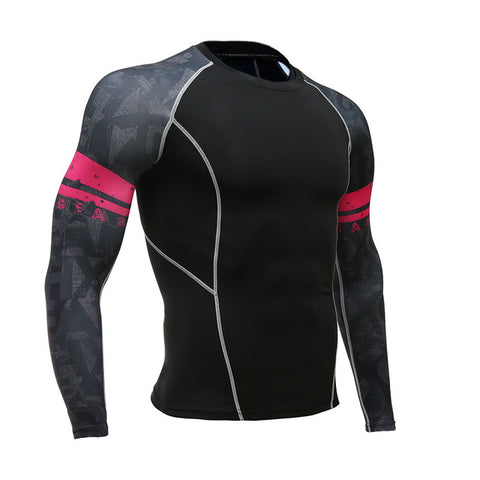 Mens Compression Shirts 3D Teen Wolf Jerseys Long Sleeve T Shirt Fitness Men Lycra MMA Crossfit T-Shirts Tights Brand Clothing - Wolfmall