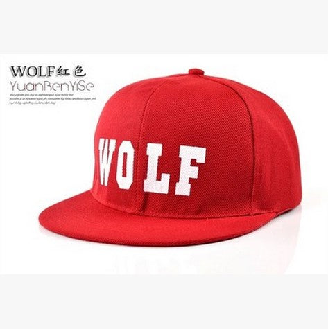 New Hot Wolf Snapback Flat Along The Hat Baseball Cap Hip-hop Bone Exo Peaked Gorro Sun Hats - Wolfmall