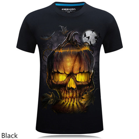 mens fashion brand t shirts 2016 new style 3d animal Owl/Skull/wolf/ fox Digital Printed T Shirt Hip Hop Funny O-Neck Tee Shirt - Wolfmall