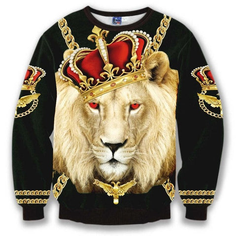 New brand 3D hoodies men sweatshirt fashion casual clothes eagle wolf printing sweatshirts for men/women sueter masculino - Wolfmall