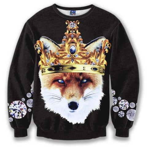 New brand 3D hoodies men sweatshirt fashion casual clothes eagle wolf printing sweatshirts for men/women sueter masculino - Wolfmall