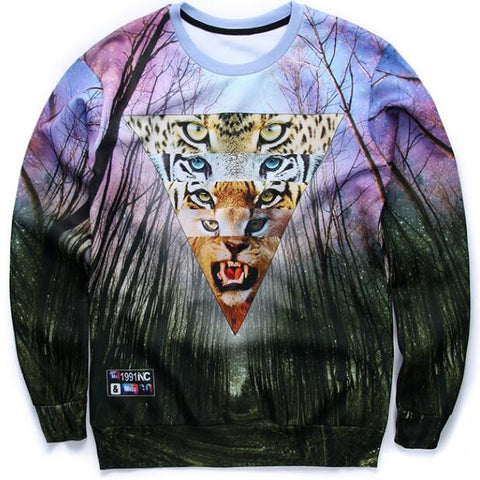 New brand 3D hoodies men sweatshirt fashion casual clothes eagle wolf printing sweatshirts for men/women sueter masculino - Wolfmall