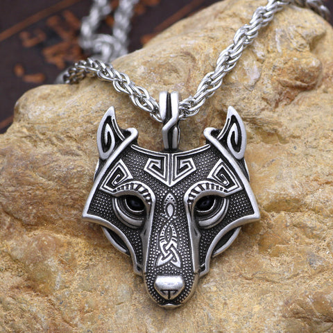 Youe shone 5 Colors 1pcs Norse Vikings Pendant Necklace Norse Wolf Head Necklace Original Animal Jewelry Wolf Head hange - Wolfmall