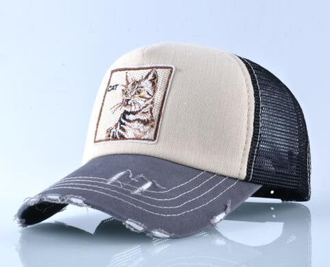 Fashion Unisex Patch Bones Wolf Embroidery Hip Hop Hats Breathable Mesh Baseball Caps Men Women Casquette Summer Trucker Gorras - Wolfmall