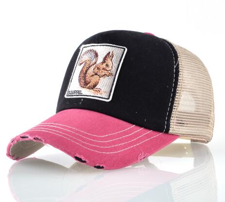 Fashion Unisex Patch Bones Wolf Embroidery Hip Hop Hats Breathable Mesh Baseball Caps Men Women Casquette Summer Trucker Gorras - Wolfmall