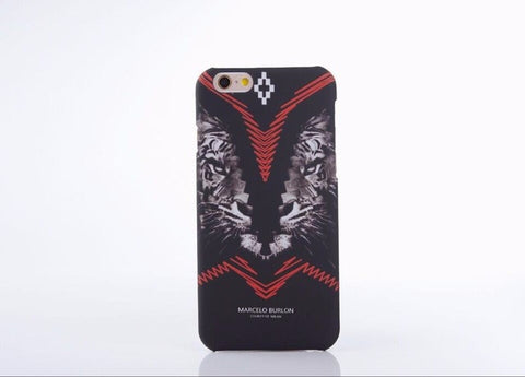 New Marcelo Burlon Animals Tiger Snake Wolf Fox Wings Phone Funda Case Hard PC Cover For iphone 5 5s se 6 6s 6plus 7 7plus Capa - Wolfmall