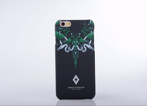 New Marcelo Burlon Animals Tiger Snake Wolf Fox Wings Phone Funda Case Hard PC Cover For iphone 5 5s se 6 6s 6plus 7 7plus Capa - Wolfmall