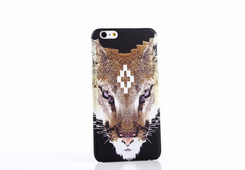 New Marcelo Burlon Animals Tiger Snake Wolf Fox Wings Phone Funda Case Hard PC Cover For iphone 5 5s se 6 6s 6plus 7 7plus Capa - Wolfmall