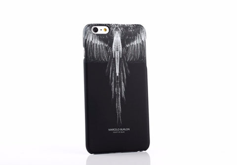 New Marcelo Burlon Animals Tiger Snake Wolf Fox Wings Phone Funda Case Hard PC Cover For iphone 5 5s se 6 6s 6plus 7 7plus Capa - Wolfmall