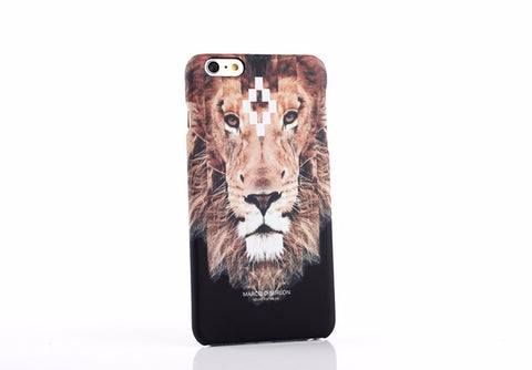 New Marcelo Burlon Animals Tiger Snake Wolf Fox Wings Phone Funda Case Hard PC Cover For iphone 5 5s se 6 6s 6plus 7 7plus Capa - Wolfmall
