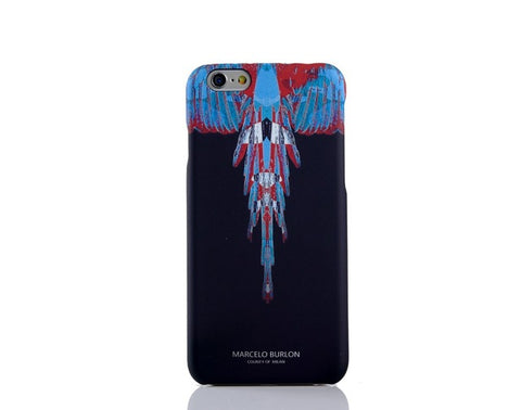 New Marcelo Burlon Animals Tiger Snake Wolf Fox Wings Phone Funda Case Hard PC Cover For iphone 5 5s se 6 6s 6plus 7 7plus Capa - Wolfmall