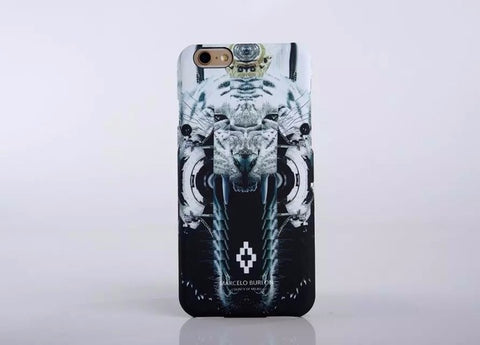 New Marcelo Burlon Animals Tiger Snake Wolf Fox Wings Phone Funda Case Hard PC Cover For iphone 5 5s se 6 6s 6plus 7 7plus Capa - Wolfmall