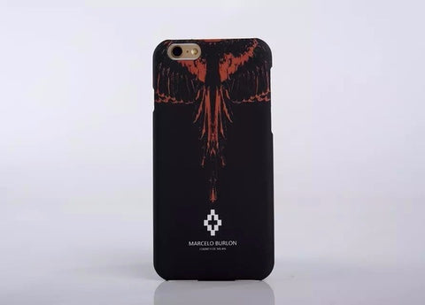 New Marcelo Burlon Animals Tiger Snake Wolf Fox Wings Phone Funda Case Hard PC Cover For iphone 5 5s se 6 6s 6plus 7 7plus Capa - Wolfmall